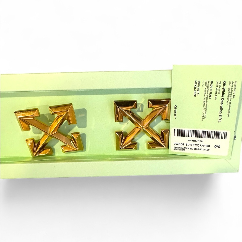 Off-White Gold Tone Arrow - Oversized